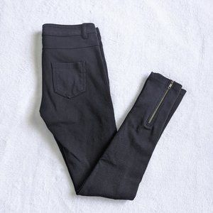 Forever 21 High Waist Stretchy Jeggings Slim Fit Leg w/ Pockets, Size S, Black